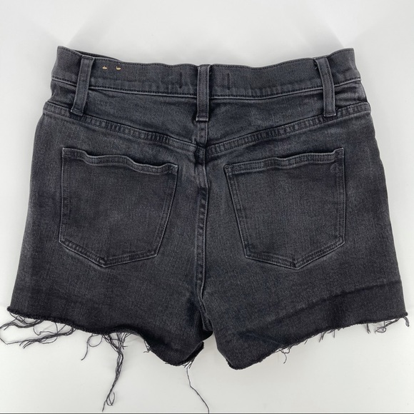 Madewell Cut Off High Rise Raw Hem Jean Shorts Size 27 - Picture 4 of 4